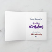 海賊誕生日明るい陽気な漫画 カード (内部)