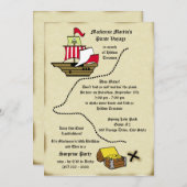 海賊誕生日航海マップ 招待状 (正面/裏面)