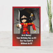 海賊誕生日 カード (正面)