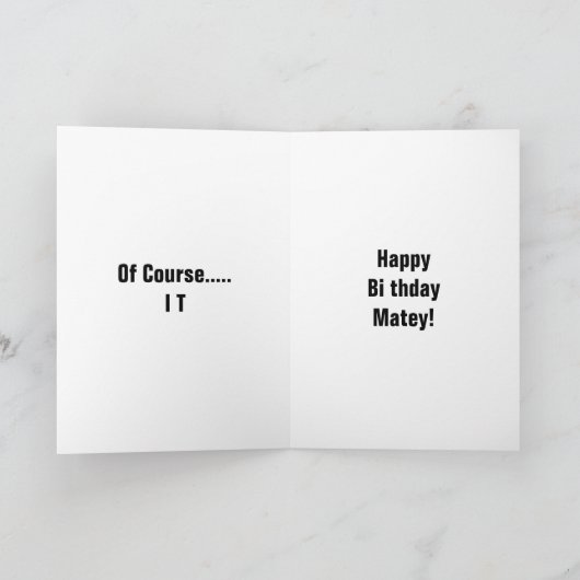 海賊誕生日 カード (内部)