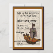 海賊誕生日 招待状 (裏面)