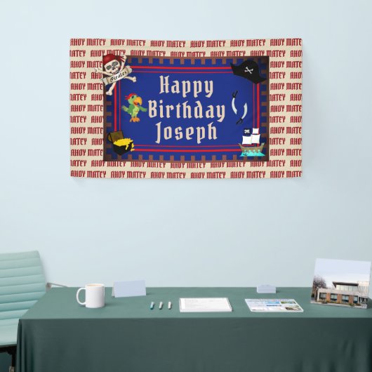 海賊誕生日 横断幕 (トレードショー)