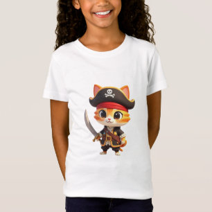 海賊赤ちゃん猫Tシャツ Tシャツ