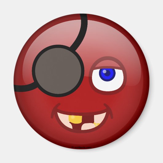 海賊赤色 マグネット (正面)