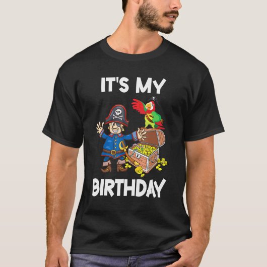 海賊踊り私の誕生日ママに幸せ Tシャツ (正面)