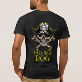 海賊金ゴールド老犬 Tシャツ