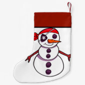 海賊雪だるまメリークリスマス スモールクリスマスストッキング (裏面)