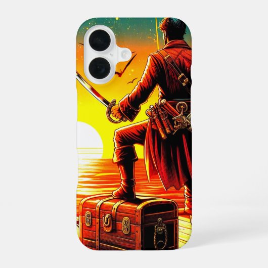 海賊電話ケース iPhone 16ケース (裏面)