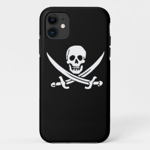 海賊電話箱のすてきなRodgerの旗の船のボートの目 iPhone 11 ケース