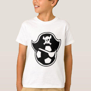海賊青年サッカーチームまたはクラブロゴ Tシャツ