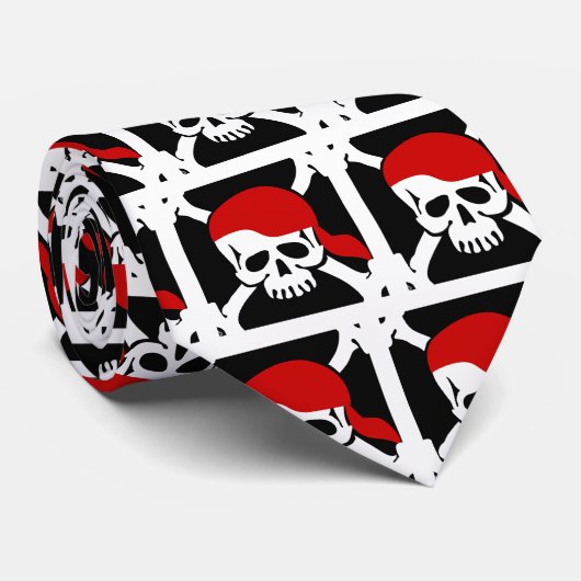 海賊首のタイ ネクタイ (ロール)