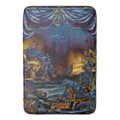 海賊骨格宝アンダーザシーアート漫画 バスマット (正面縦)