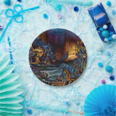 海賊骨格宝アンダーザシーアート漫画 ペーパープレート (パーティー)