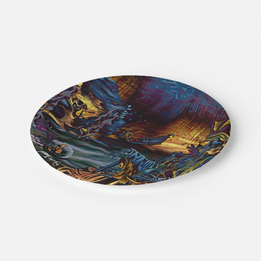 海賊骨格宝アンダーザシーアート漫画 ペーパープレート (アングル)