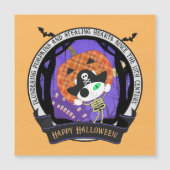 海賊骸骨猫マグネットカード (正面)