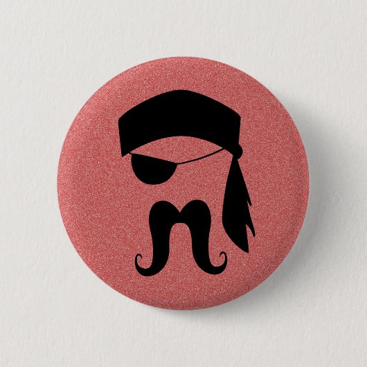 海賊髭 缶バッジ (正面)