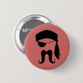 海賊髭 缶バッジ (正面&裏面)