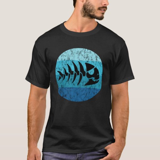海賊魚パスタファリ飛んでいるスパゲティモンスターFSM Tシャツ (正面)