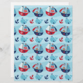 海賊鯨航海のスクラップブック紙 (正面/裏面)