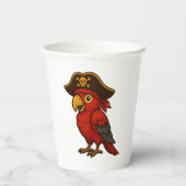 海賊鸚鵡の誕生日パーティー 紙コップ (裏面)