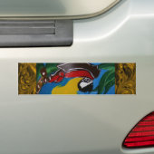 海賊鸚鵡 バンパーステッカー (車上)