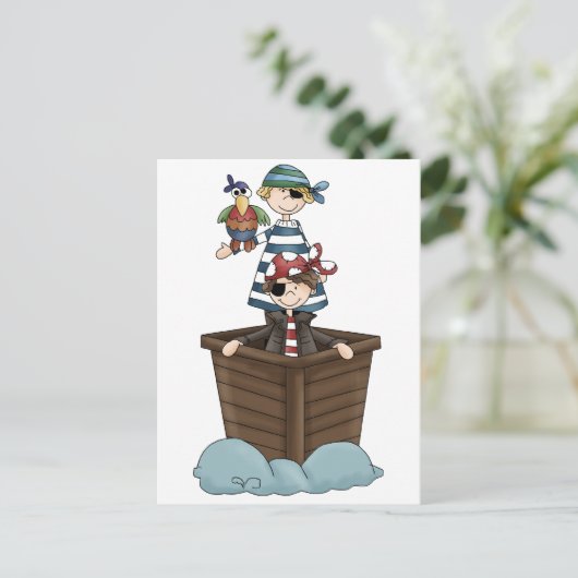 海賊2人 ポストカード (スタンド正面)