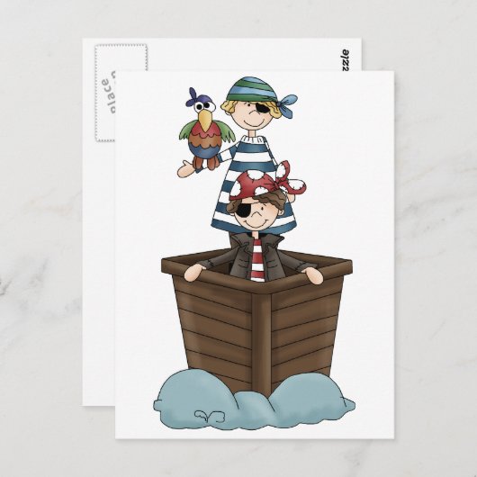 海賊2人 ポストカード (正面/裏面)