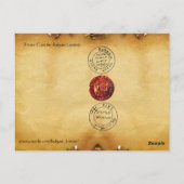 海賊・アンティーク海賊の宝石図 ポストカード (裏面)