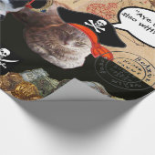 海賊・アンティーク海賊の宝石図 ラッピングペーパー (角)