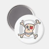 海賊：スカルとクロスボーン マグネット (正面/裏面)