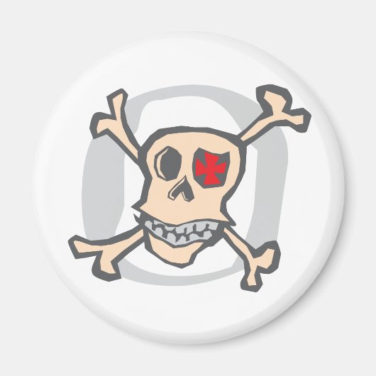 海賊：スカルとクロスボーン マグネット (正面)