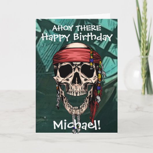 海賊 スカル ゴースト キャプテン ボーンズ 船 カード (正面)