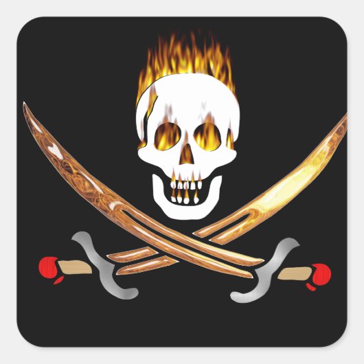 海賊 スクエアシール (正面)