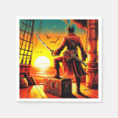 海賊 スタンダードカクテルナプキン (正面)