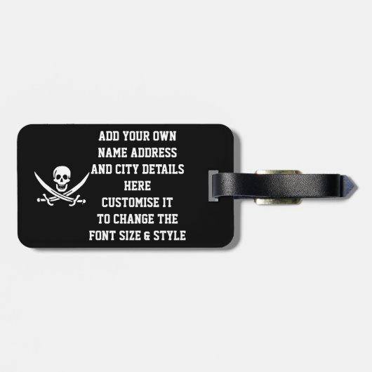 海賊 ラゲッジタグ (裏面横)