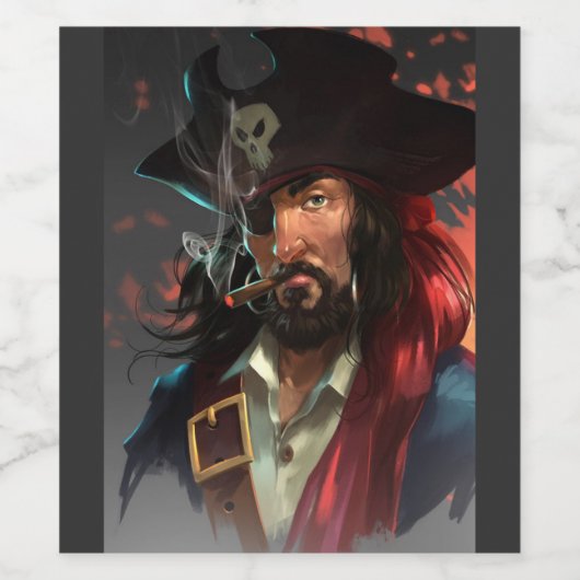 海賊 ワインラベル (シングルラベル)