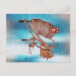 海賊。想像力とファンタジー、かわいいと愛らしい。 ポストカード