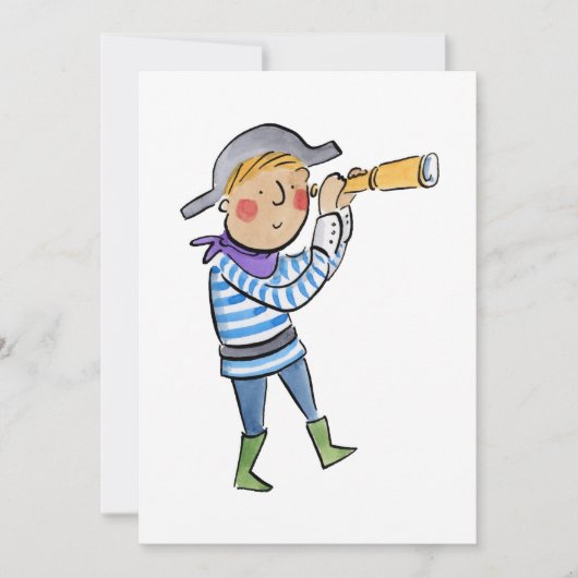 海賊 招待状 (正面)