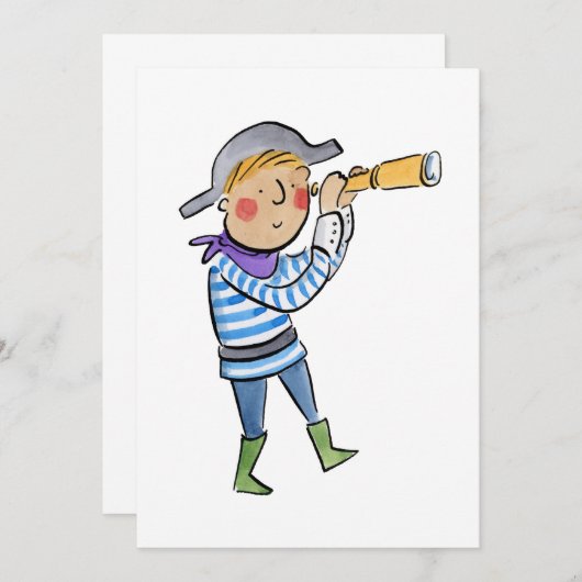 海賊 招待状 (正面/裏面)