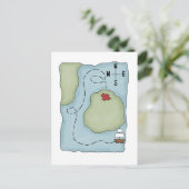 海賊・海賊の地図 ポストカード (スタンド正面)