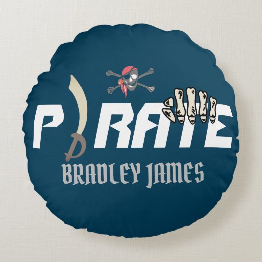 海賊 |海賊国際的の日のように話す ラウンドクッション (正面)