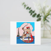 海賊 海賊船 宝島 ポストカード (スタンド正面)