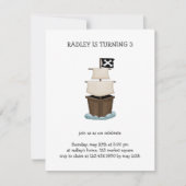 海賊·海賊船 招待状 (正面)