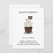 海賊·海賊船 招待状 (正面/裏面)