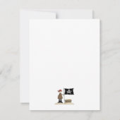 海賊·海賊、旗と宝物 招待状 (裏面)