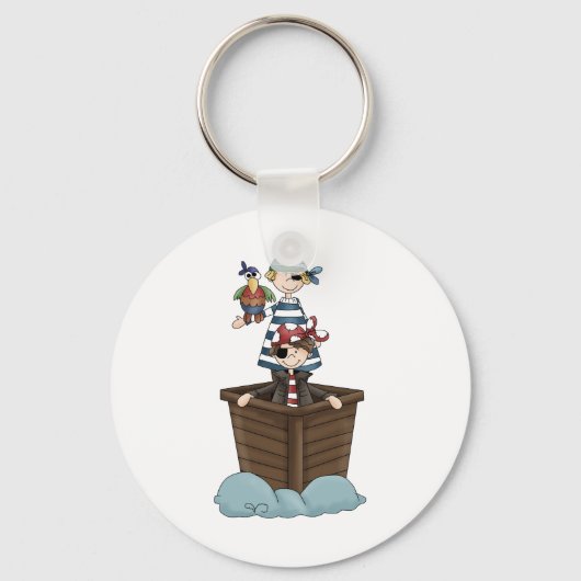 海賊・船に乗った2人の海賊 キーホルダー (正面)