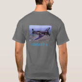 海賊F-4Uの厄介ものの艦隊 Tシャツ (裏面)