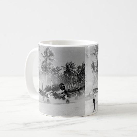 海賊F-4U南太平洋の第2次世界大戦 コーヒーマグカップ (正面左)