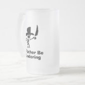 海賊IDはむしろ略奪しています フロストグラスビールジョッキ (正面左)