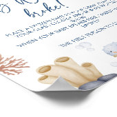 海赤ちゃんシャワー私の水がゲームサインを破った ポスター (角)